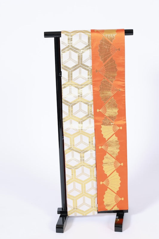 Japanese kimono sash belt (Hanhaba-obi) polyester / B274