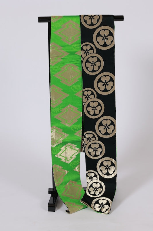 Japanese kimono sash belt (Hanhaba-obi) polyester / B276