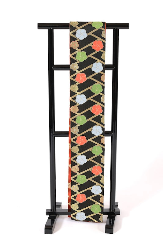 Japanese kimono sash belt (Hanhaba-obi) polyester / B278
