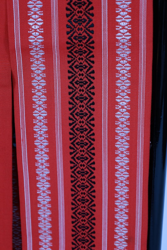 Japanese kimono sash belt (Hanhaba-obi) wool / B284