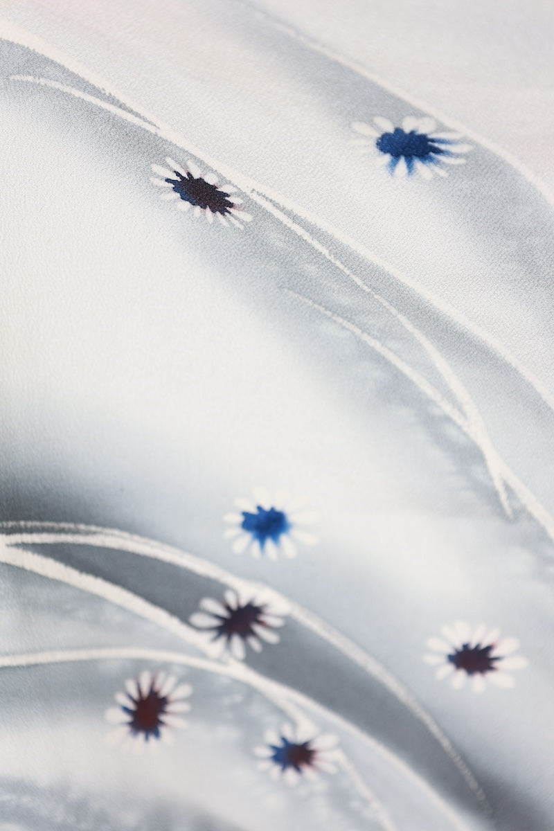 Japanese kimono used <houmongi> Msize silk 100% /T577