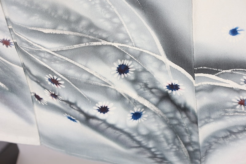 Japanese kimono used <houmongi> Msize silk 100% /T577