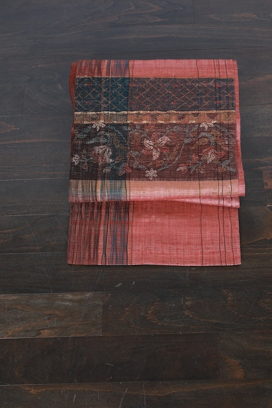 Japanese used sash belt (hukuro-obi) 100% silk /B994