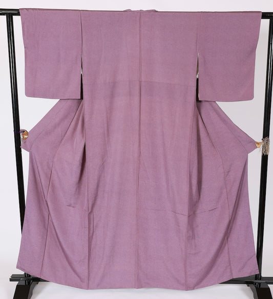 Japanese kimono used <Komon> Lsize silk 100% /T577