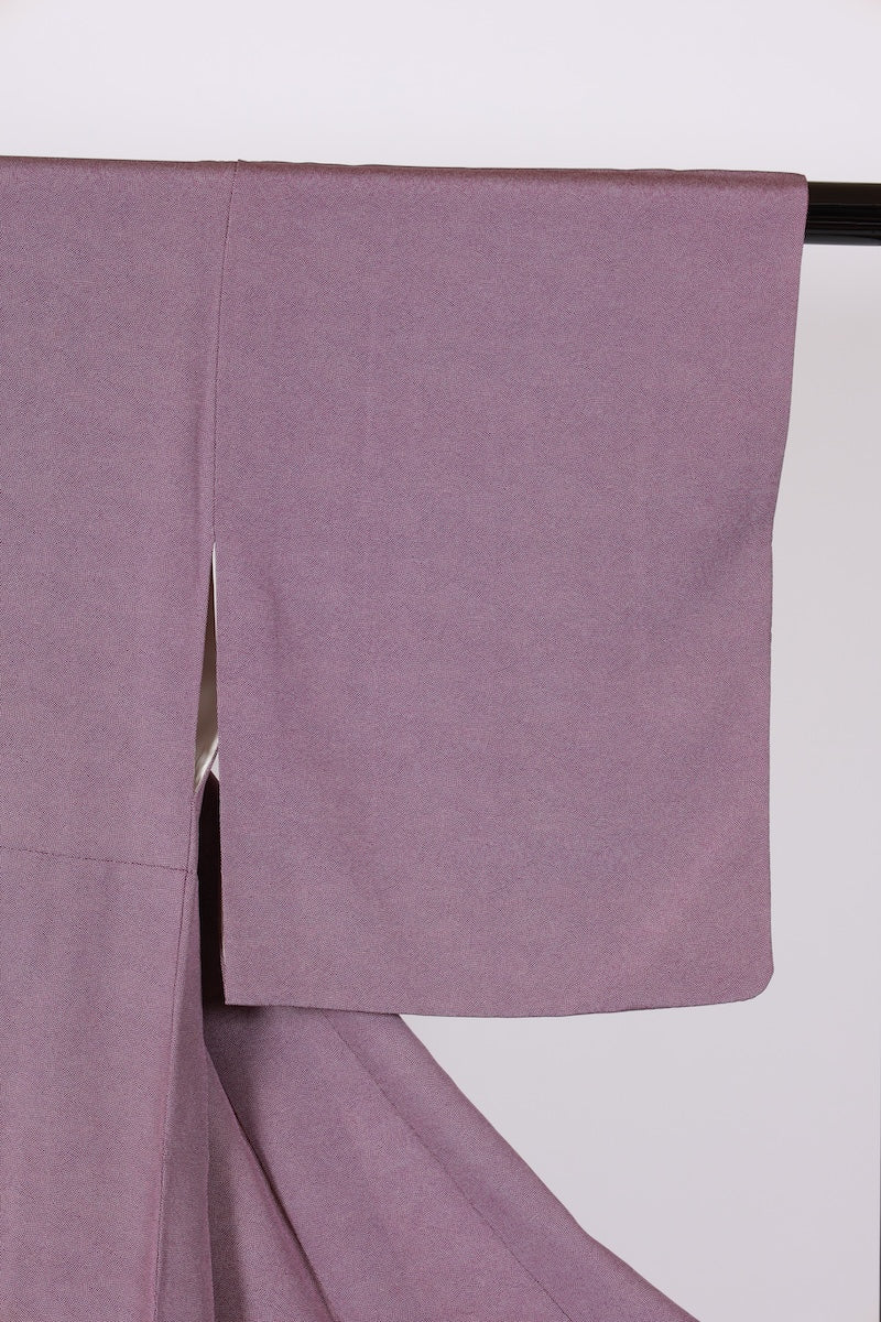 Japanese kimono used <Komon> Lsize silk 100% /T577