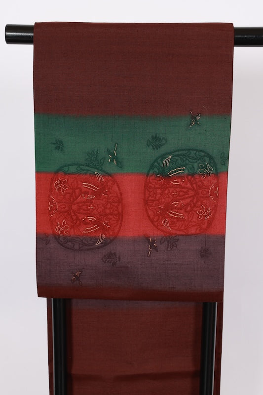 Japanese used sash belt (hukuro-obi) 100% silk /B993