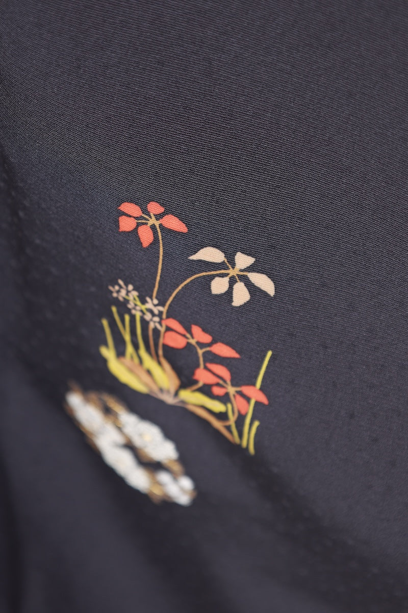 Japanese kimono used <houmongi> Msize silk 100% /T531