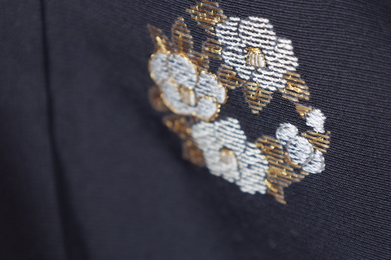 Japanese kimono used <houmongi> Msize silk 100% /T531