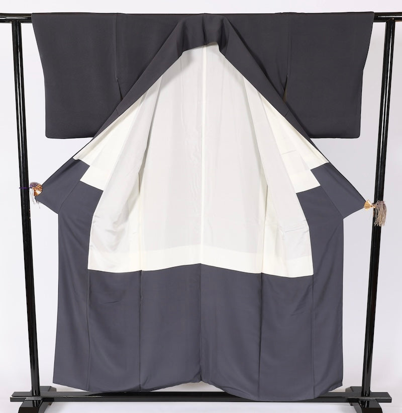 Japanese kimono used <houmongi> Msize silk 100% /T531