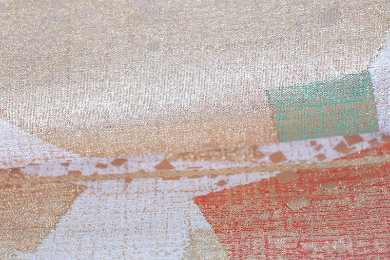 Japanese used sash belt (Hukuro-obi) 100% silk /B992