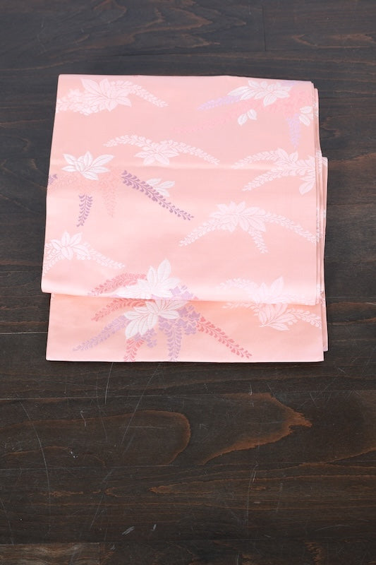 Japanese used sash belt (hukuro-obi) 100% silk /B996