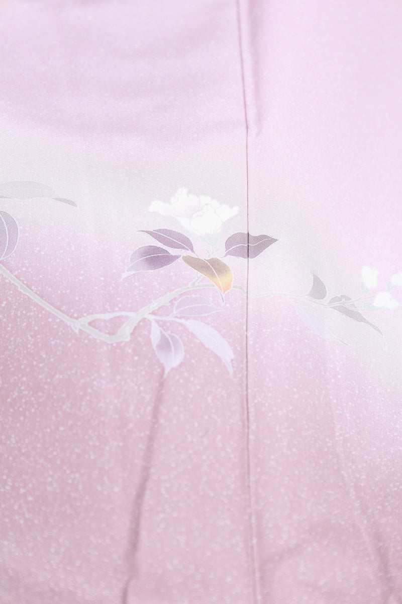 Japanese kimono used <houmongi> Lsize silk 100% /T529
