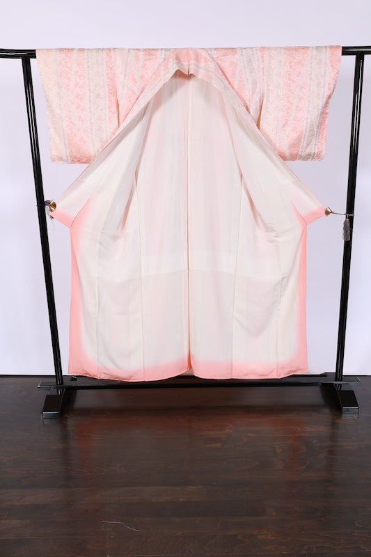 Japanese kimono Unused New <Komon> M-size silk 100% /B759