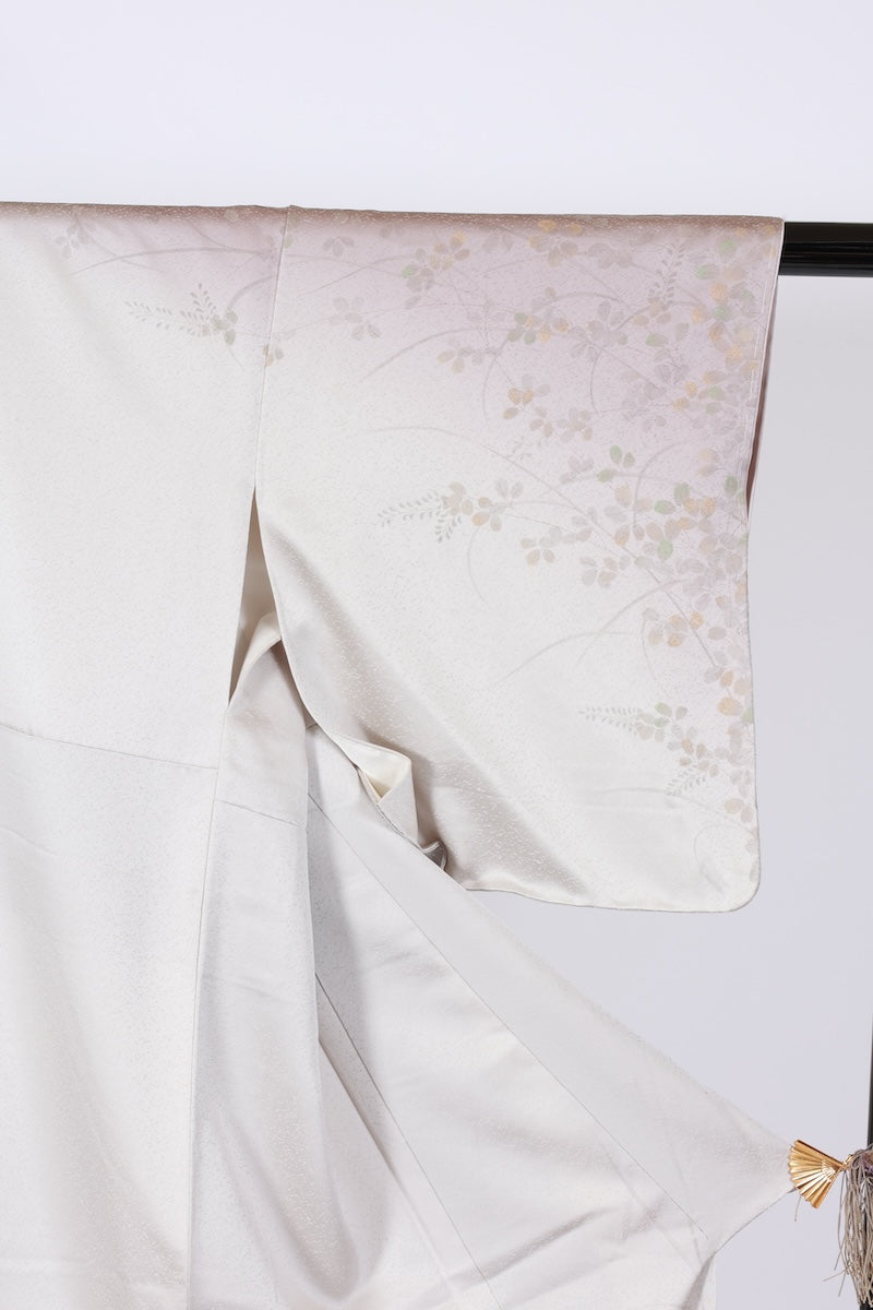 Japanese kimono used <houmongi> Ssize silk 100% /T529