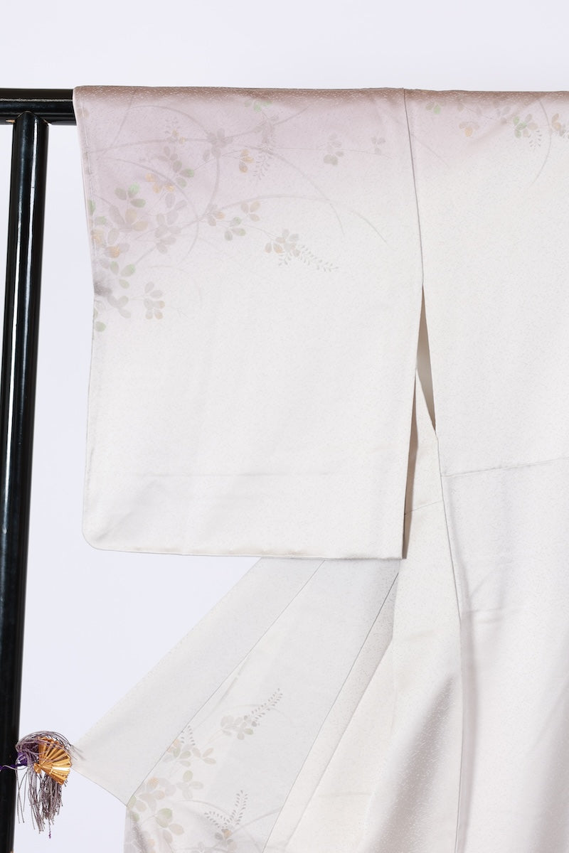 Japanese kimono used <houmongi> Ssize silk 100% /T529
