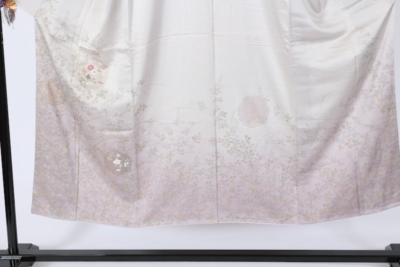 Japanese kimono used <houmongi> Ssize silk 100% /T529