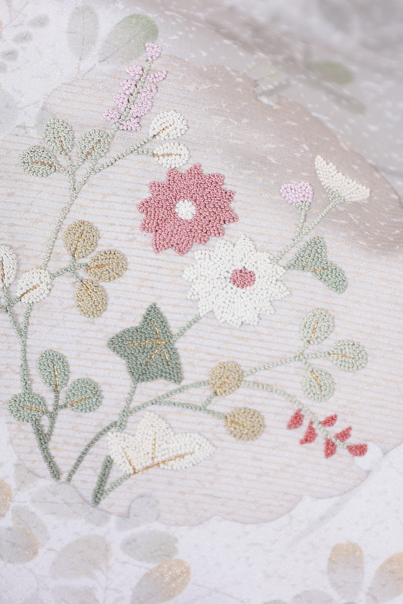 Japanese kimono used <houmongi> Ssize silk 100% /T529