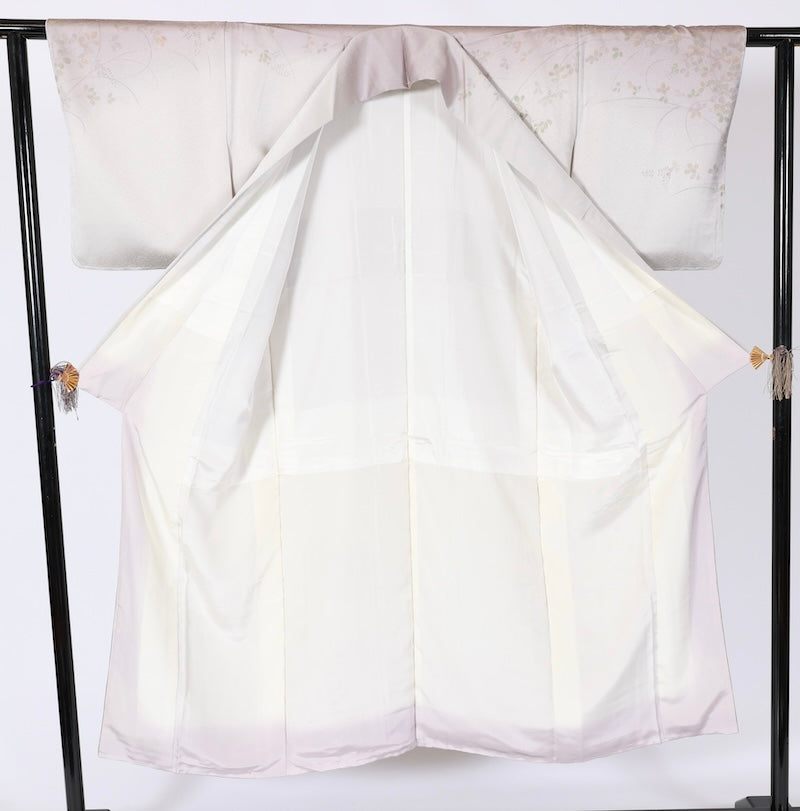 Japanese kimono used <houmongi> Ssize silk 100% /T529