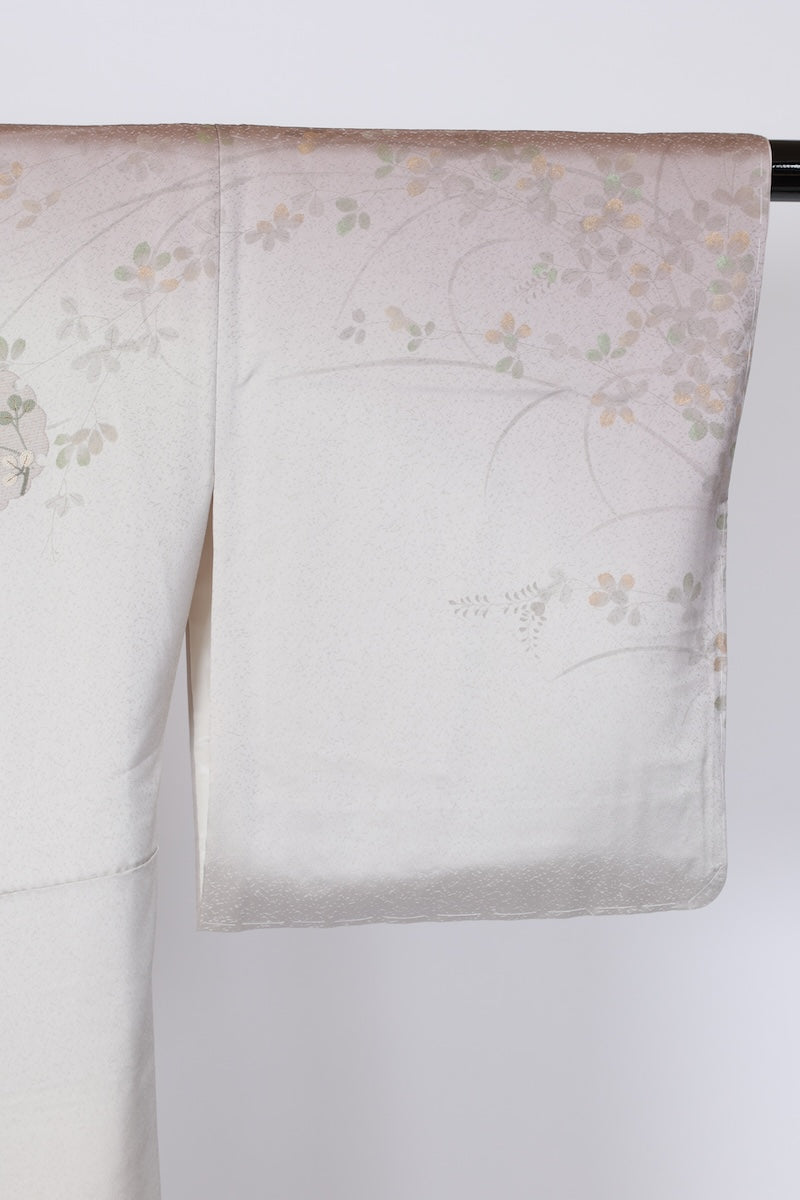 Japanese kimono used <houmongi> Ssize silk 100% /T529