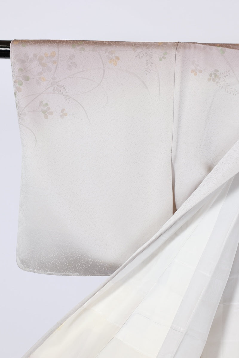 Japanese kimono used <houmongi> Ssize silk 100% /T529