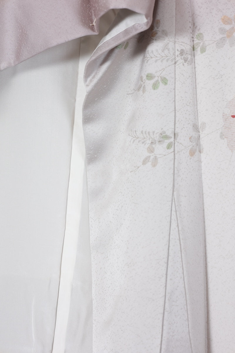 Japanese kimono used <houmongi> Ssize silk 100% /T529