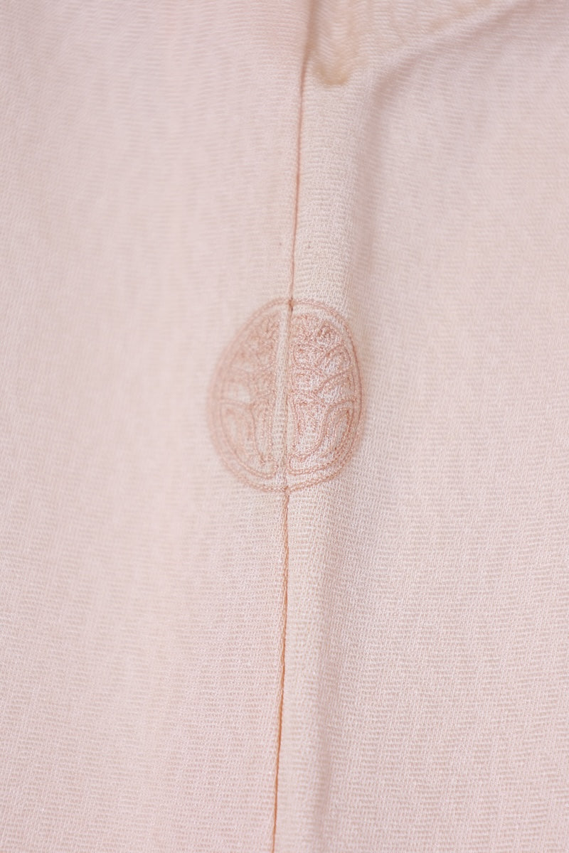 Japanese kimono used <houmongi> Lsize silk 100% /T527