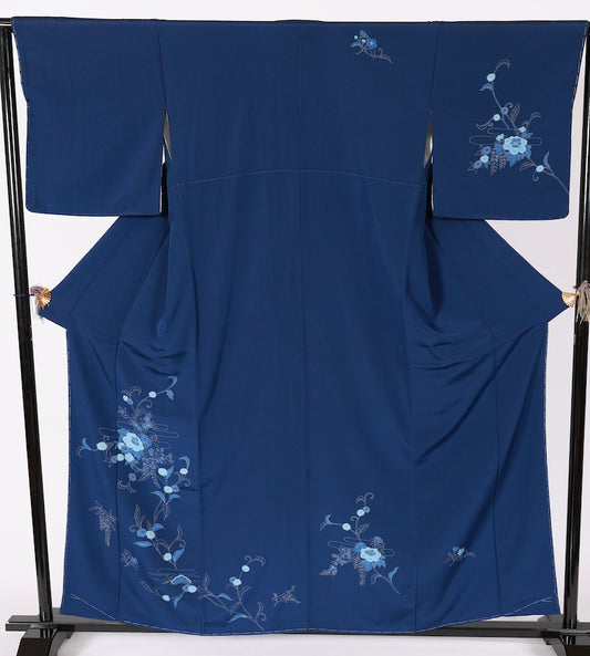 New Unused Japanese kimono <Tsukesage> Lsize silk 100% /T611