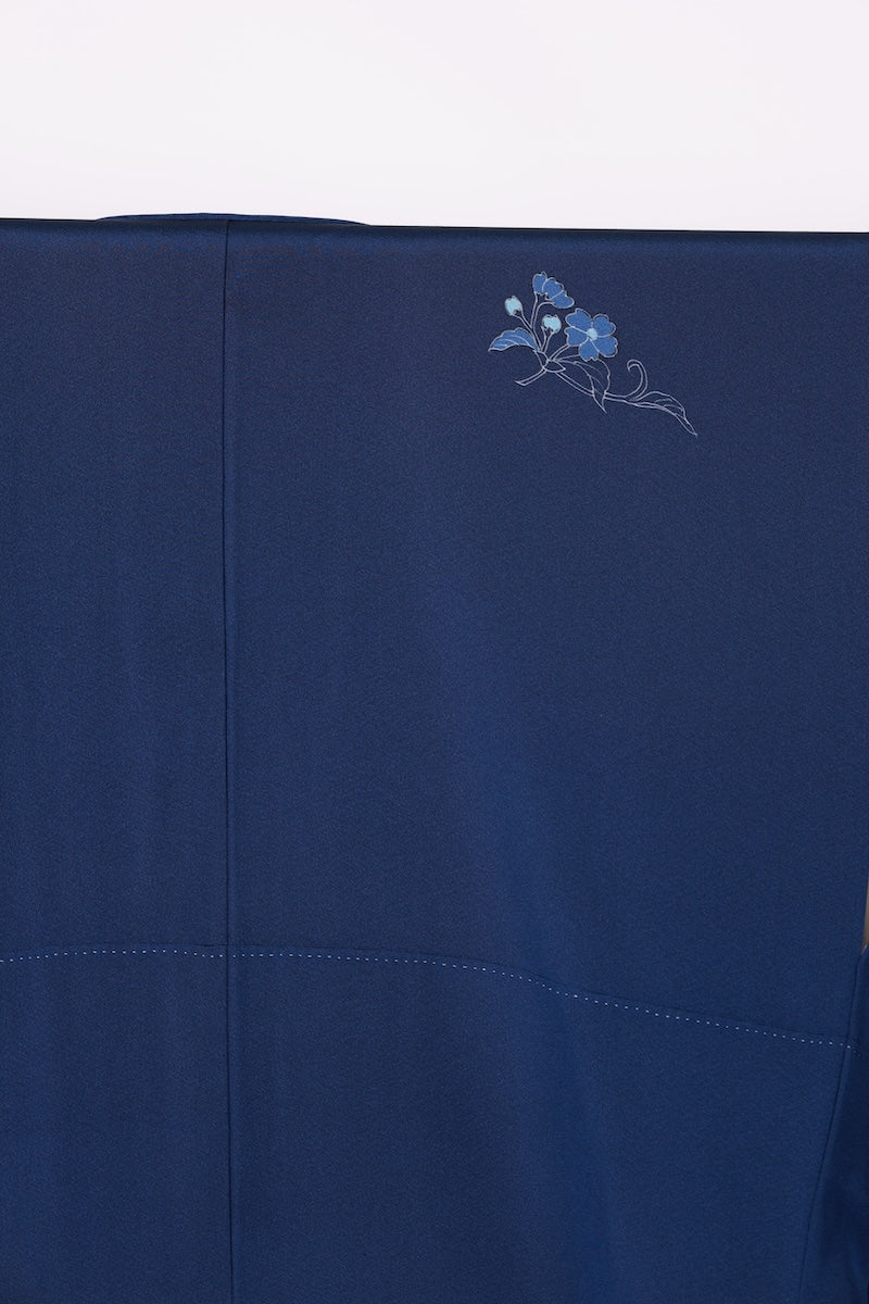 New Unused Japanese kimono <Tsukesage> Lsize silk 100% /T611