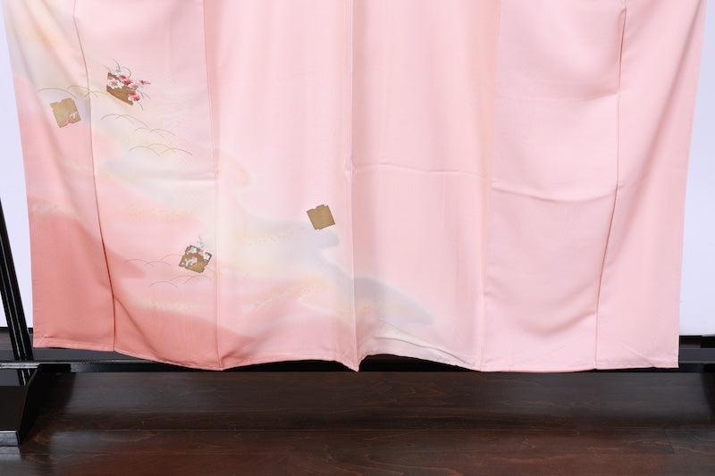 Japanese kimono Unused New <Tsukesage> L-size silk 100% /B764