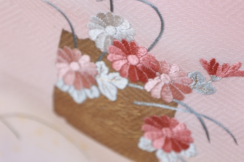 Japanese kimono Unused New <Tsukesage> L-size silk 100% /B764