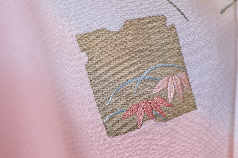 Japanese kimono Unused New <Tsukesage> L-size silk 100% /B764