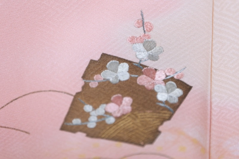 Japanese kimono Unused New <Tsukesage> L-size silk 100% /B764