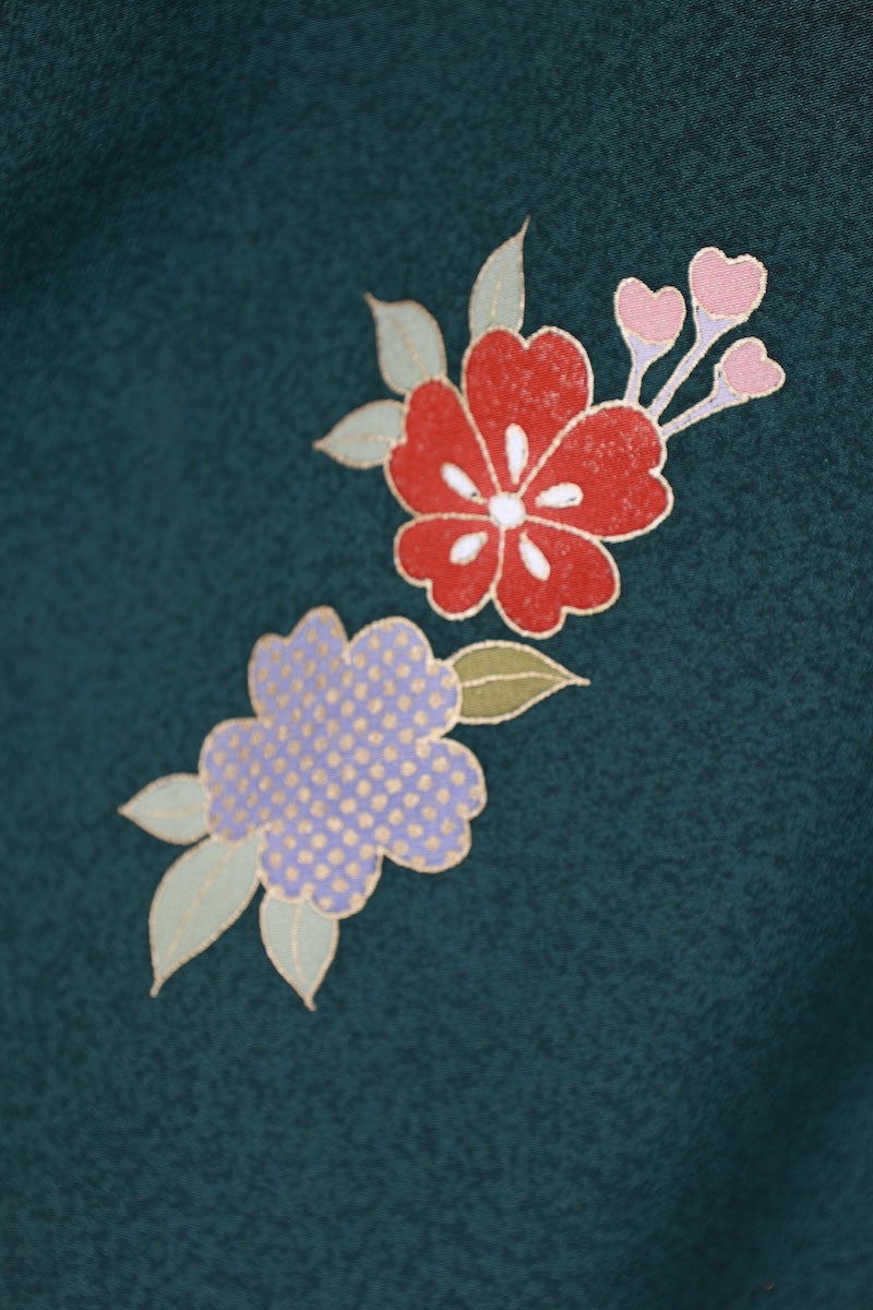 Japanese kimono used <houmongi> Msize silk 100% /T525