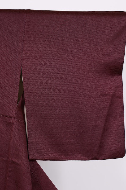 Japanese kimono used <houmongi> L-size silk 100% /B760