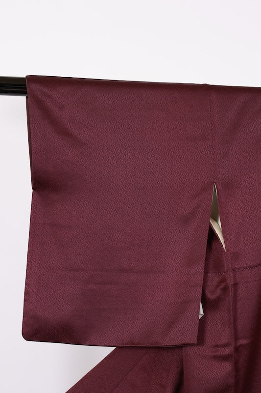 Japanese kimono used <houmongi> L-size silk 100% /B760