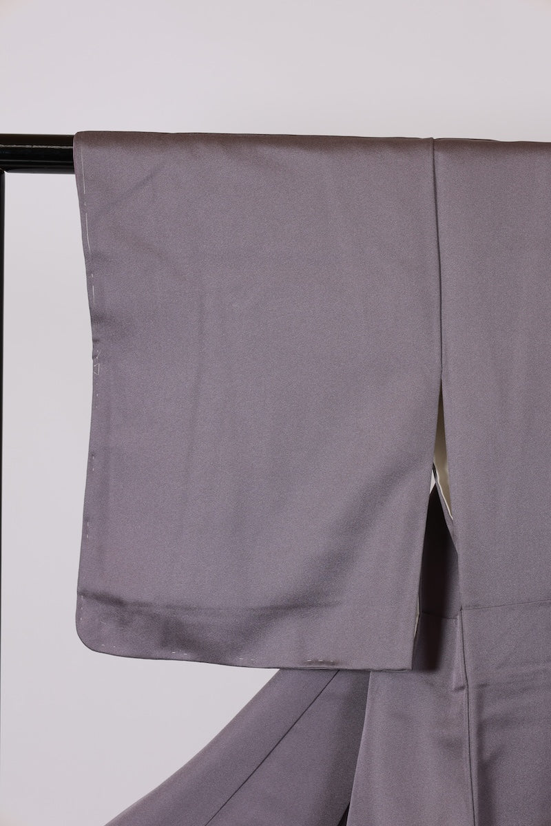 Japanese kimono used <houmongi> Lsize silk 100% /T526