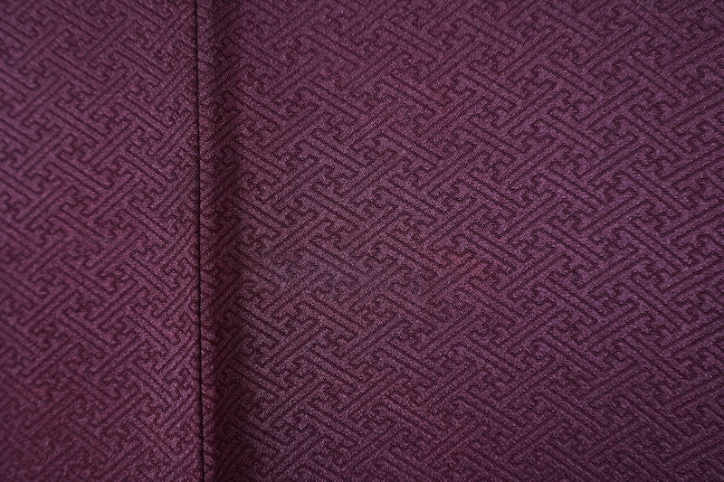 Japanese kimono used <houmongi> L-size silk 100% /B760