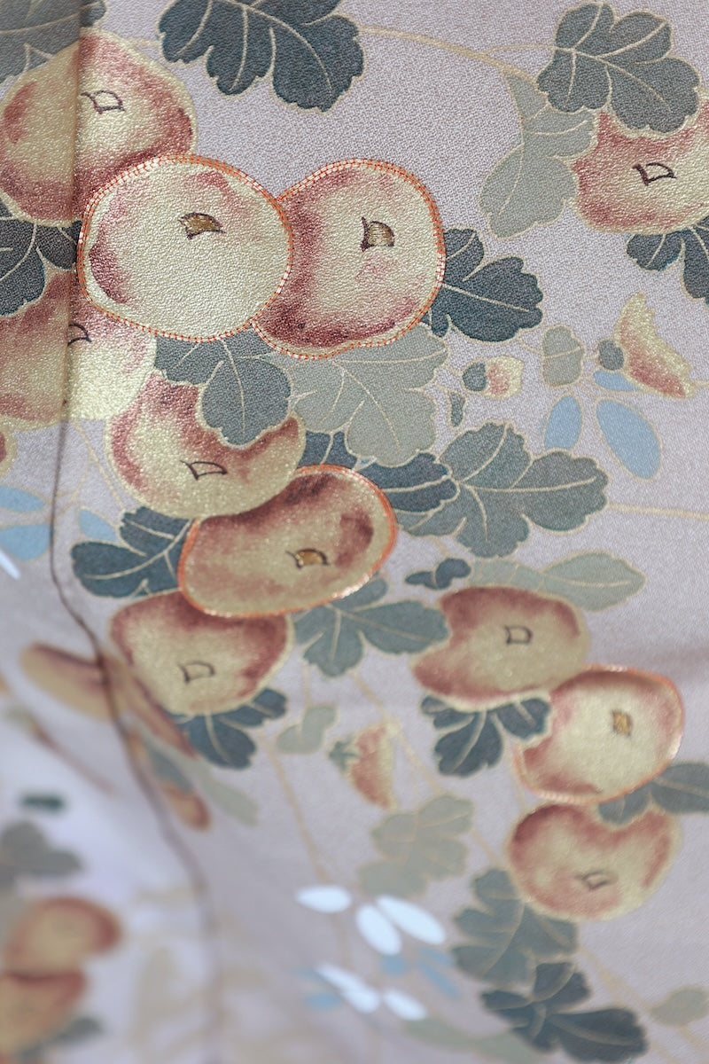 Japanese kimono used <houmongi> Msize silk 100% /T523