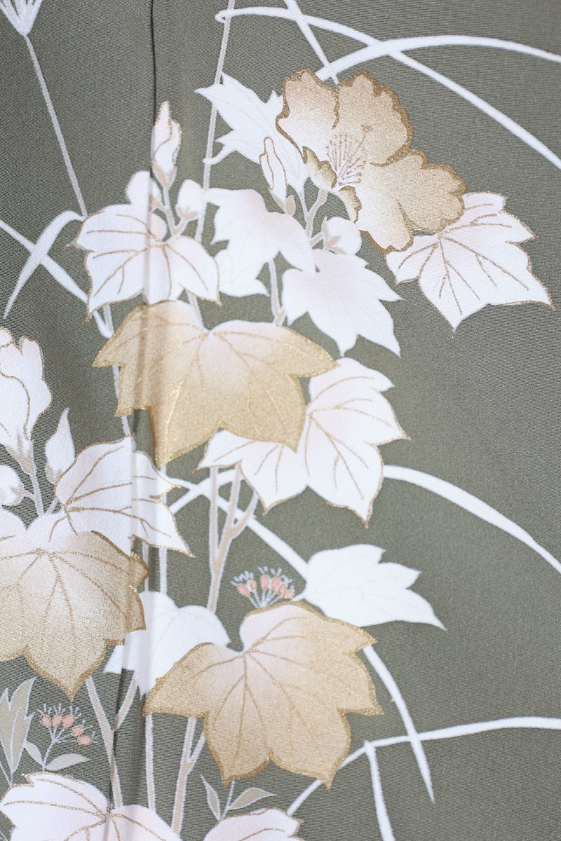 Japanese kimono used <houmongi> Msize silk 100% /T517