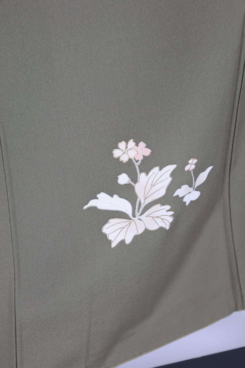 Japanese kimono used <houmongi> Msize silk 100% /T517