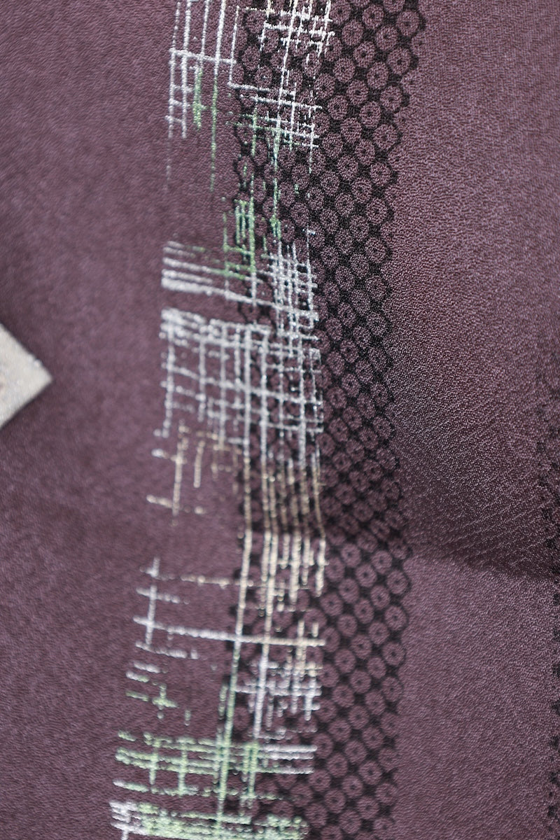 Japanese kimono used <houmongi> Ssize silk 100% /T521
