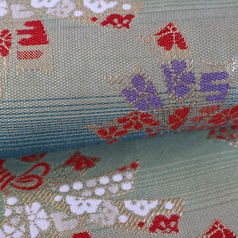 Japanese kimono sash belt (Hanhaba-obi) polyester /K354
