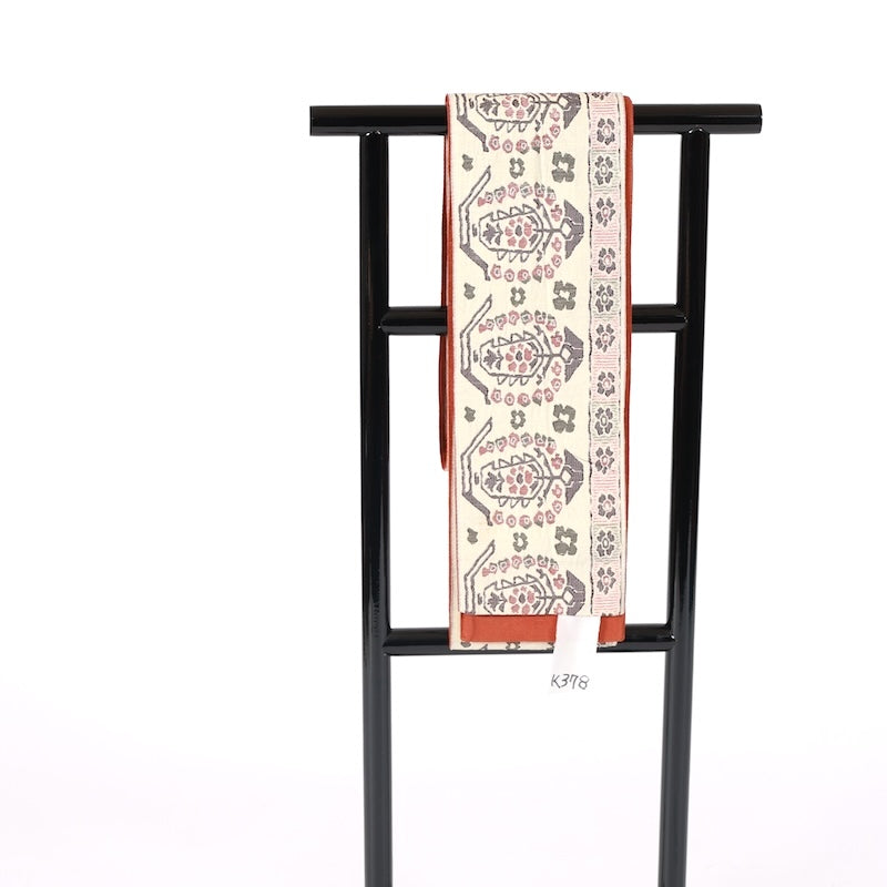 Japanese kimono sash belt (Hanhaba-obi) polyester K378