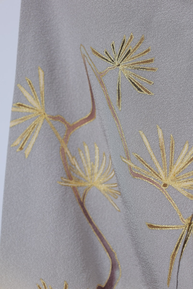 Japanese kimono used <houmongi> Msize silk 100% /T524