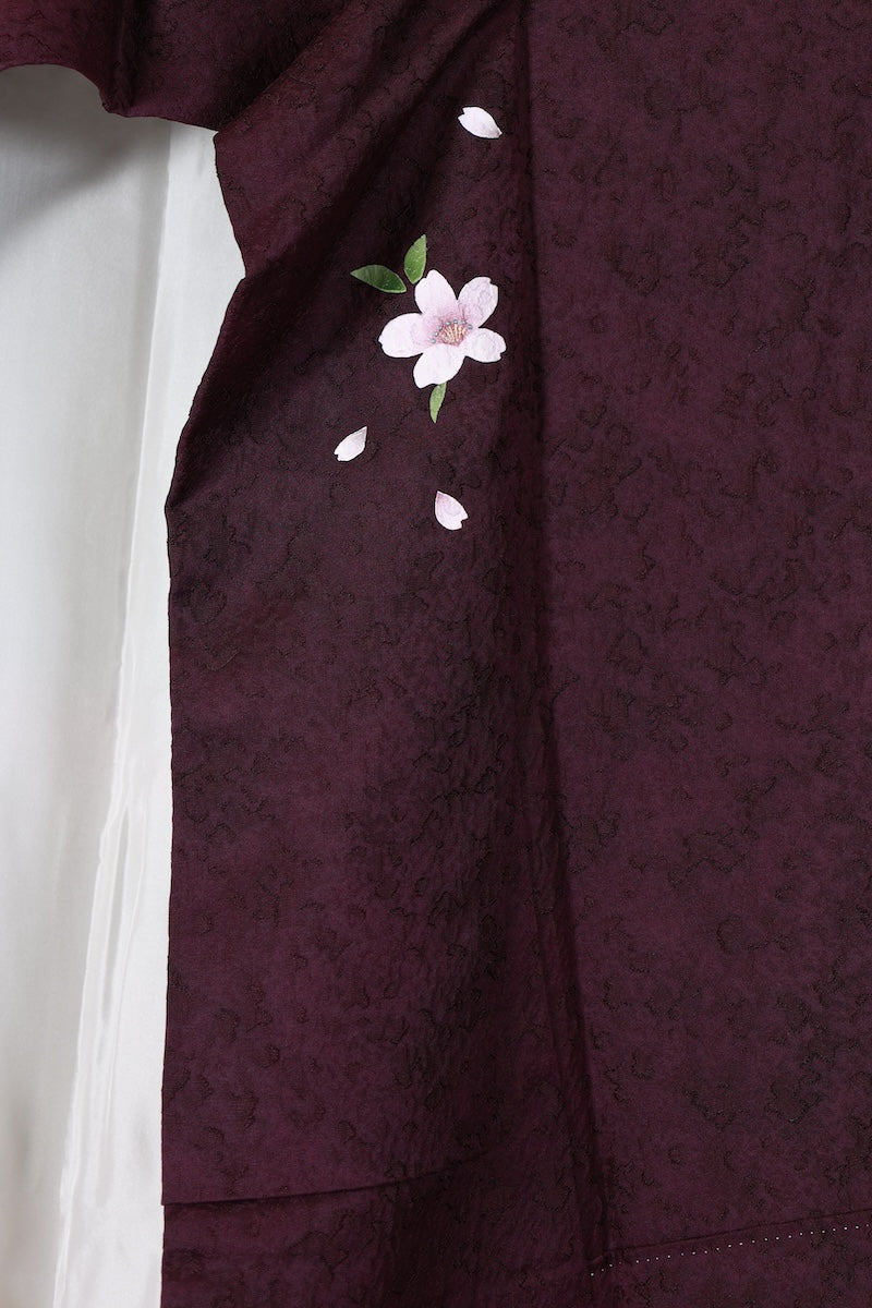 Japanese kimono used <houmongi> Msize silk 100% /T519