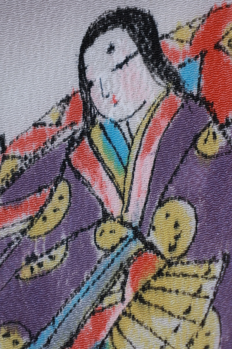 New Unused Japanese kimono <houmongi> Msize silk 100% /T516