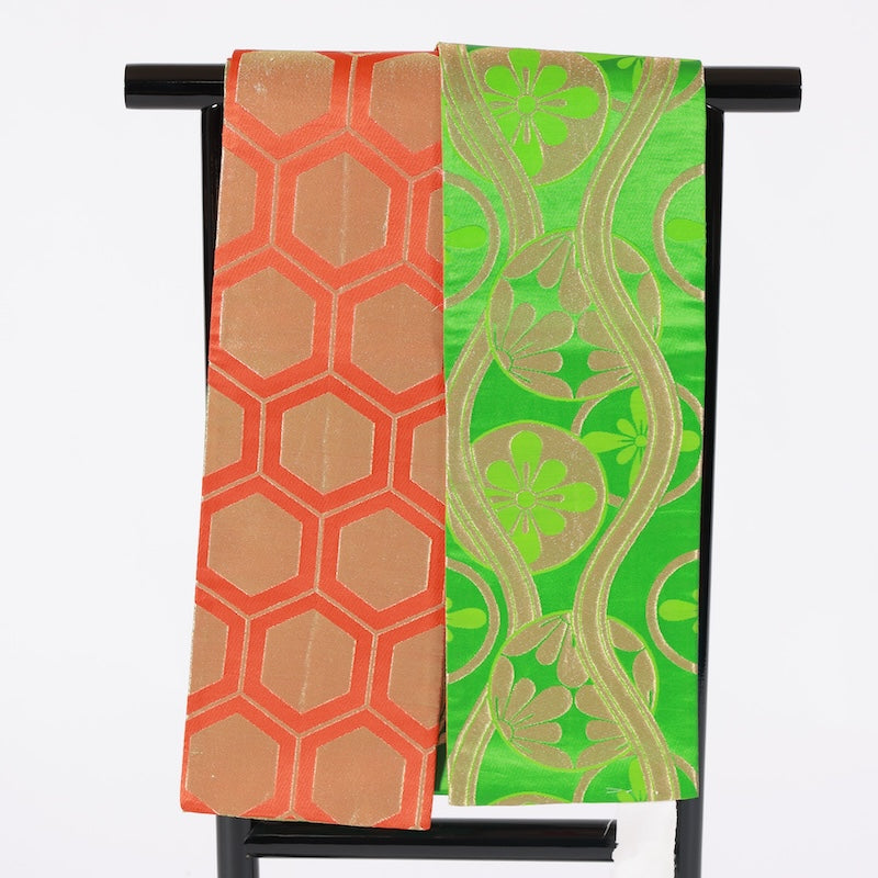 Japanese kimono sash belt (Hanhaba-obi) polyester