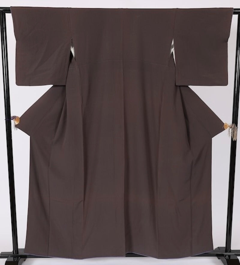 Japanese kimono used <iromuzi> Lsize silk 100% /T509