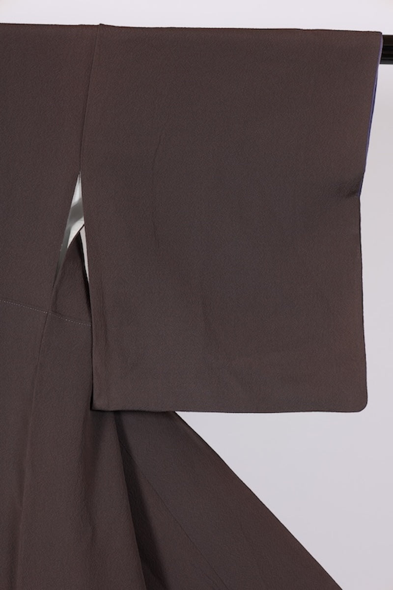 Japanese kimono used <iromuzi> Lsize silk 100% /T509