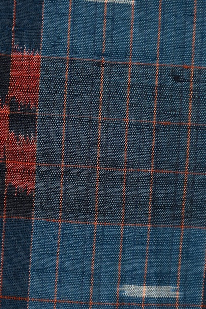Japanese kimono used <Tsumugi> Lsize silk 100% /T498